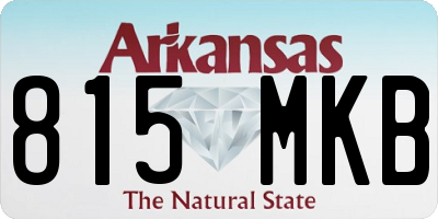 AR license plate 815MKB