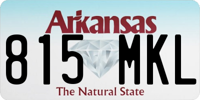 AR license plate 815MKL