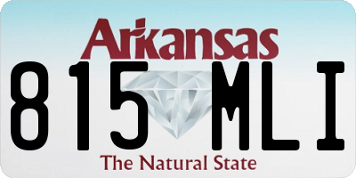 AR license plate 815MLI