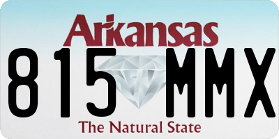 AR license plate 815MMX