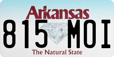 AR license plate 815MOI