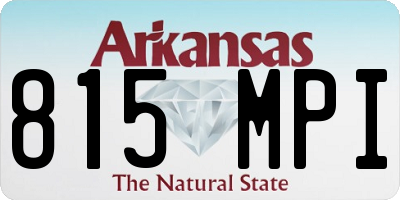 AR license plate 815MPI
