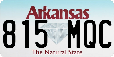 AR license plate 815MQC