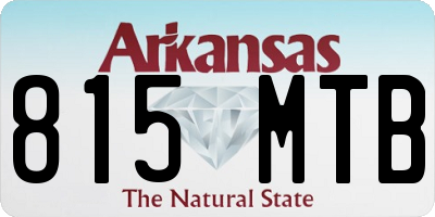 AR license plate 815MTB