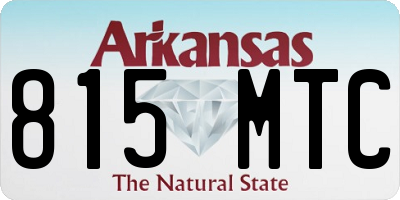 AR license plate 815MTC