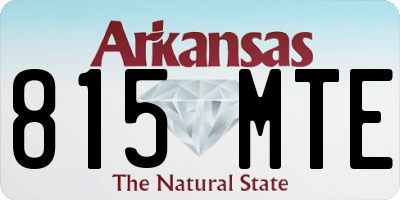 AR license plate 815MTE