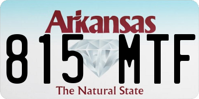 AR license plate 815MTF