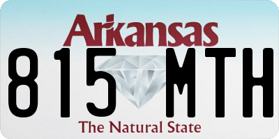 AR license plate 815MTH