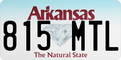 AR license plate 815MTL