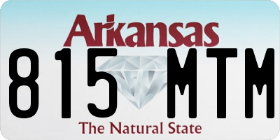 AR license plate 815MTM