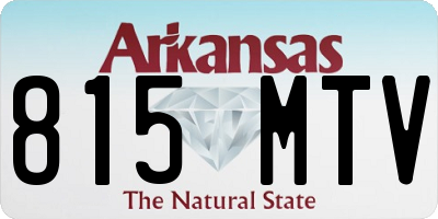 AR license plate 815MTV