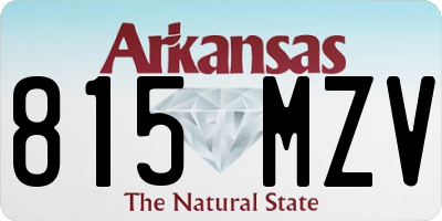 AR license plate 815MZV