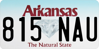 AR license plate 815NAU