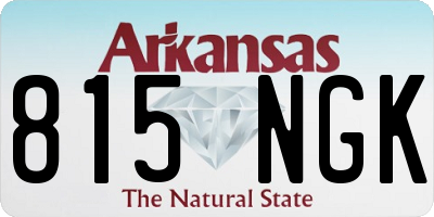 AR license plate 815NGK