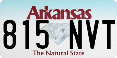 AR license plate 815NVT