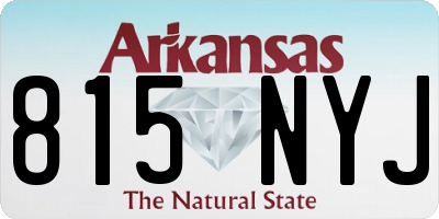 AR license plate 815NYJ