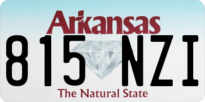 AR license plate 815NZI