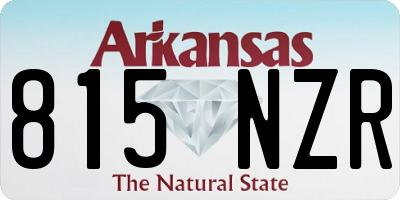 AR license plate 815NZR