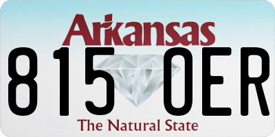 AR license plate 815OER