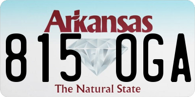 AR license plate 815OGA