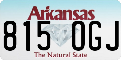 AR license plate 815OGJ