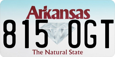 AR license plate 815OGT