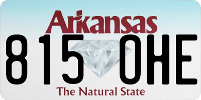 AR license plate 815OHE