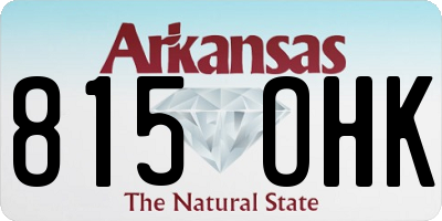 AR license plate 815OHK