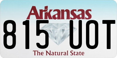 AR license plate 815UOT