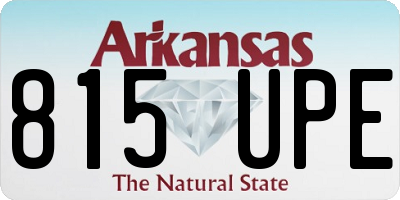 AR license plate 815UPE