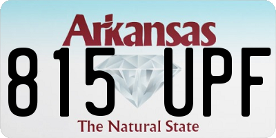 AR license plate 815UPF