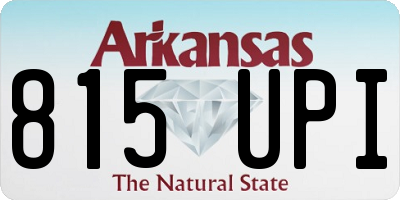 AR license plate 815UPI