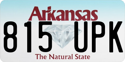 AR license plate 815UPK