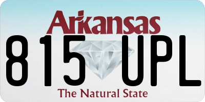 AR license plate 815UPL