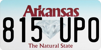 AR license plate 815UPO