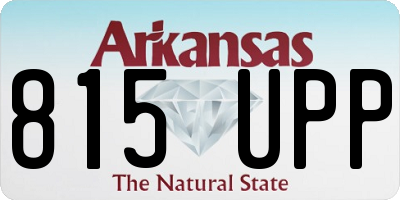 AR license plate 815UPP