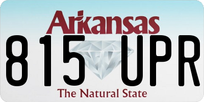 AR license plate 815UPR