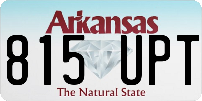 AR license plate 815UPT