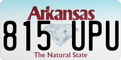 AR license plate 815UPU
