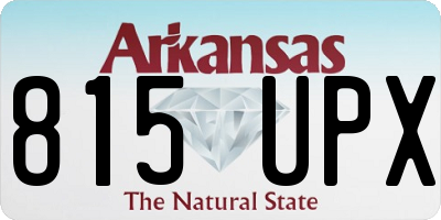 AR license plate 815UPX