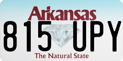 AR license plate 815UPY