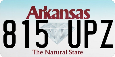 AR license plate 815UPZ