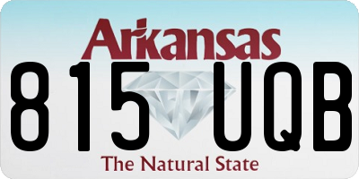 AR license plate 815UQB