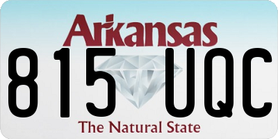 AR license plate 815UQC