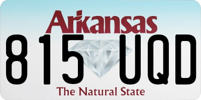 AR license plate 815UQD