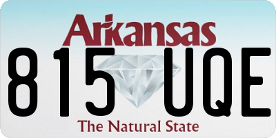 AR license plate 815UQE