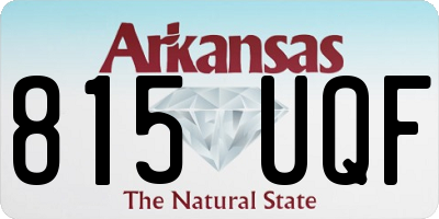 AR license plate 815UQF