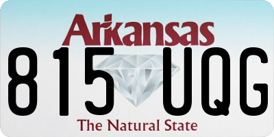 AR license plate 815UQG