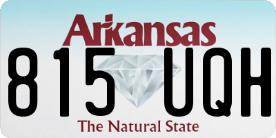 AR license plate 815UQH