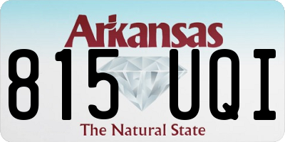 AR license plate 815UQI